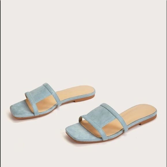 NWOT NEW Womens Euro Sz. 39 US 8-8.5 Minimalist CutOut Slide Sandals - Picture 4 of 8